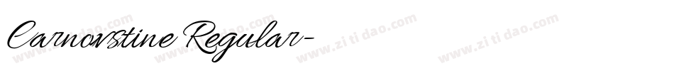 Carnovstine Regular字体转换